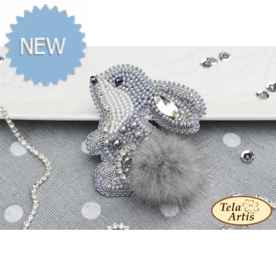 Bead Art Brooch Kit - Little Hare